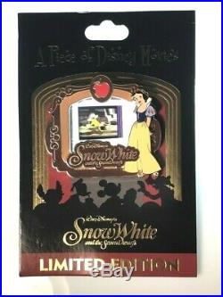 Disney LE Pin Piece of Movies Snow White 7 Dwarfs Dopey Film Cell Card +Map 2020