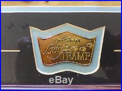 Disney Lady and the Tramp Tony's Restaurant 4 Pin Framed Set #999/2500