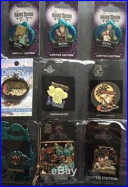 Disney Large Lot of 50 Haunted Mansion Nightmare Halloween WDI LE Cast pin