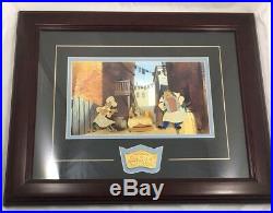 Disney Limited Edition 2500 Lady and the Tramp Tonys Restaurant 4 Pin Framed Set