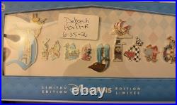 Disney Limited Edition Disneyland Marquee 70th Anniversary 11 letter pin set