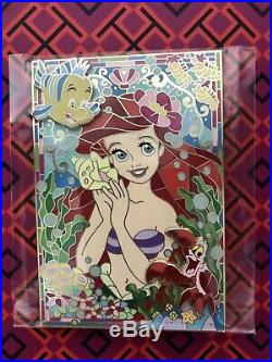 Disney Little Mermaid Ariel Beautiful Huge Jumbo Fantasy LE Pin Limited Edition