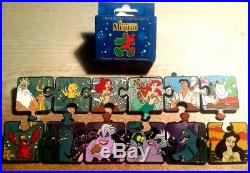 Disney Little Mermaid Character Connection Mystery Puzzle Complete 12 Pin Le Set
