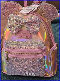 Disney Loungefly Mini Backpack Pink irresdecent RARE BNWT