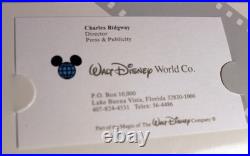 Disney MGM Studios 1989 Press Kit CHARLIE RIDGWAY Publicist at Walt Disney World