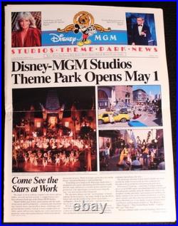 Disney MGM Studios 1989 Press Kit CHARLIE RIDGWAY Publicist at Walt Disney World