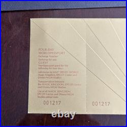 Disney MGM Studios 4 Day World Commerative Passport Unused Guest Ticket
