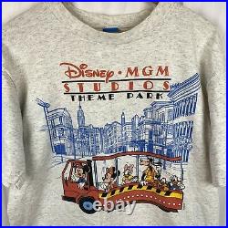 Disney MGM Studios Theme Park (L/XL) Vtg Mickey & Friends Street Trolley T-shirt