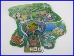 Disney Map 5 Pin Set ANIMAL KINGDOM Atlas Cast Member Park Puzzle Jumbo Pins