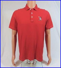 Disney Mickey Collection Tommy Bahama Island Zone Red Golf Polo Shirt Sz S RARE