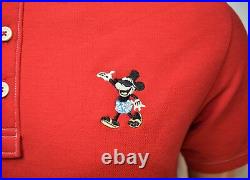 Disney Mickey Collection Tommy Bahama Island Zone Red Golf Polo Shirt Sz S RARE