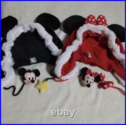 Disney Mickey Minnie Christmas Cap Headgear Used Disneyland Theme