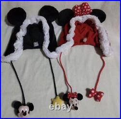 Disney Mickey Minnie Christmas Cap Headgear Used Disneyland Theme