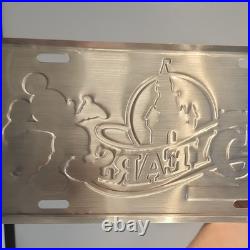 Disney Mickey Mouse 15 Years Souvenir License Plate Theme Park Collectible
