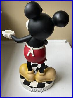 Disney Mickey Mouse Tray Holder Figurine Disney Theme Park Vintage 13 Tall