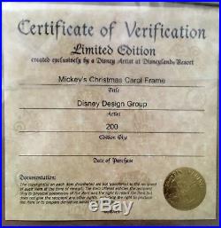 Disney Mickey's Christmas Carol Pin Set LE 200 Rare Mickey Donald Goofy Scrooge