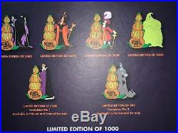 Disney Mickey's Not So Scary Halloween Party 2019 Set 5x Evil Queen LE Pin