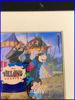 Disney Mickey's Parti Gras Villas Crew Hag Smee Goon Diablo Framed Pin Set LE 50