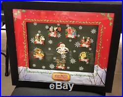 Disney Mickeys Very Merry Christmas Party 2009 Framed Pin Set Limited 300