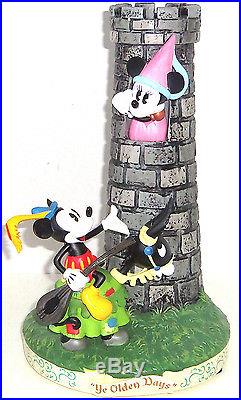 Disney Minnie Mickey Mouse Figurine Ye Olden Days Theme Parks New