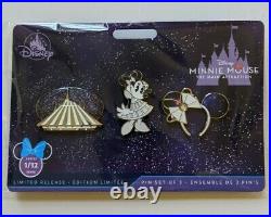 Disney Minnie Mouse Main Attraction 3 Pin Set Space Mountain January 2020 NEW