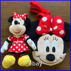 Disney Minnie Mouse Plush Badge Shoulder Bag Disney Theme Park Accessories
