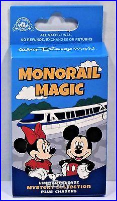 Disney Monorail Magic Mystery Box Collection 12 Pin Complete Set LR NEW RARE