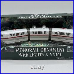 Disney Monorail Ornament Lights Voice Theme Park Exclusive Brand New Christmas