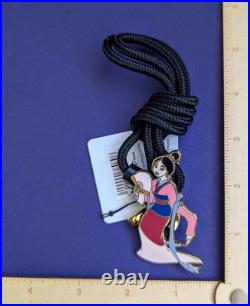 Disney Mulan with Fan Bolo Lanyard Theme Park Cast Member Excl NEW Very RARE