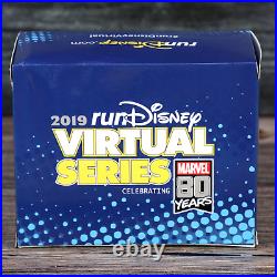 Disney Parks 2019 Virtual Run Series Disney Marvel 80 Years Medals & Coin Sealed