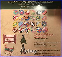 Disney Parks 2020 Pin Trading 24 Day Christmas Countdown Advent Calendar Pin Set