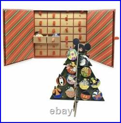 Disney Parks 24 Day Christmas Countdown Advent Calendar Limited Pin Set Ornament