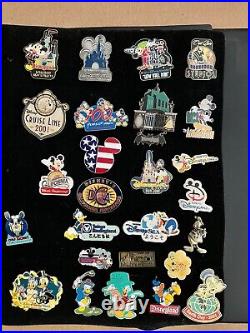 Disney Parks Amazing Pin Collection of Over 100 Very Collectible Pins and Album