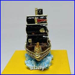 Disney Parks Arribas Brothers Pirate Ship Jeweled Trinket Box New