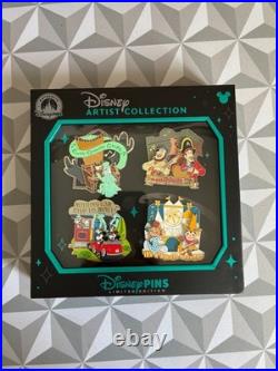 Disney Parks Artist Series Theme Parks Attractions 4 pin box set LE 2500