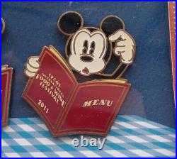 Disney Parks Epcot Food and Wine Festival 2011 Trading Pin Set LE 400 NEW HTF