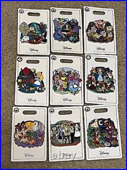 Disney Parks Family Cluster Pin Set of 9-New with Tags