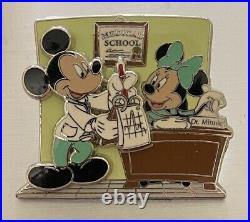 Disney Parks Pin Medical School Doctor's Day 2006 Mickey Minnie Mouse Nurse -New