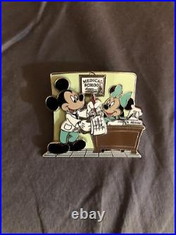 Disney Parks Pin Medical School Doctor's Day 2006 Mickey Minnie Mouse Nurse Used