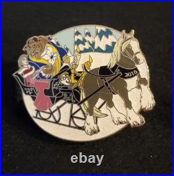Disney Parks Pin Trading 2016 Beauty and the Beast Holiday Sleigh Ride 1 of 1400