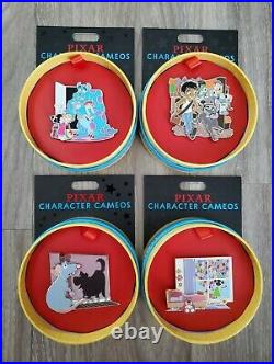 Disney Parks Quarterly Series Pixar Character Cameos 2020 Complete Pin Set of 4
