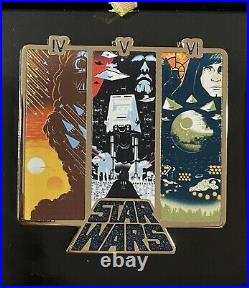 Disney Parks Star Wars Poster Pin Set LE 1600 Vader Maul Rey Luke 2021