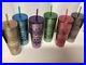 Disney Parks Starbucks 4 Theme Park Collector Metal Tumblers 2023 New Set 6