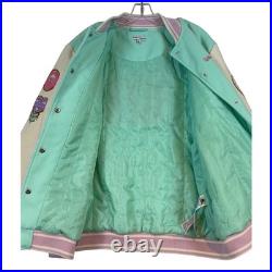 Disney Parks Stoney Clover Lane Its a Small World Varsity Jacket Mint Green XL