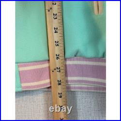 Disney Parks Stoney Clover Lane Its a Small World Varsity Jacket Mint Green XL