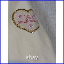 Disney Parks Stoney Clover Lane Its a Small World Varsity Jacket Mint Green XL