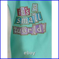 Disney Parks Stoney Clover Lane Its a Small World Varsity Jacket Mint Green XL