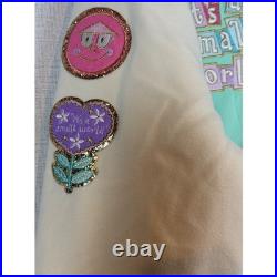 Disney Parks Stoney Clover Lane Its a Small World Varsity Jacket Mint Green XL