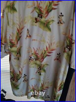Disney Parks Tommy Bahama tropical theme button shirt, sz XL
