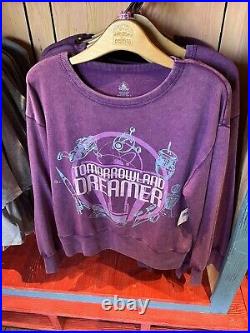Disney Parks Tomorrowland Dreamer Purple Sweatshirt XL XXL NEW